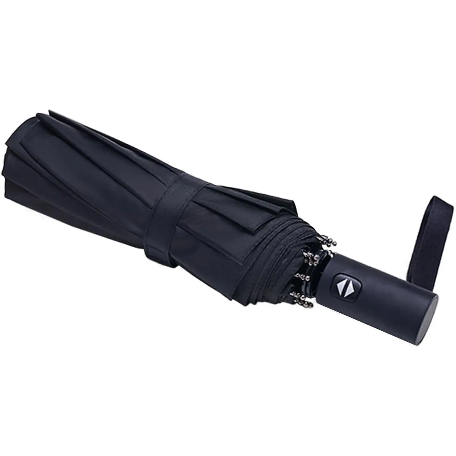 Travel Essentials Umbrella Windproof Compact Collapsible Light, Automatic, Strong and Portable, Wind Resistant Folding Small Umbrella for Rain Metal Lightweight