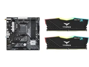 Motherboard Memory Combo -  ASRock B450M/AC R2.0 Bundle with  Team Group TF3D416G3200HC16FDC01