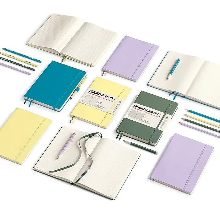 Leuchtturm 1917 Classic Notebooks in Assorted Colors with Spiral Binding and Basic Design