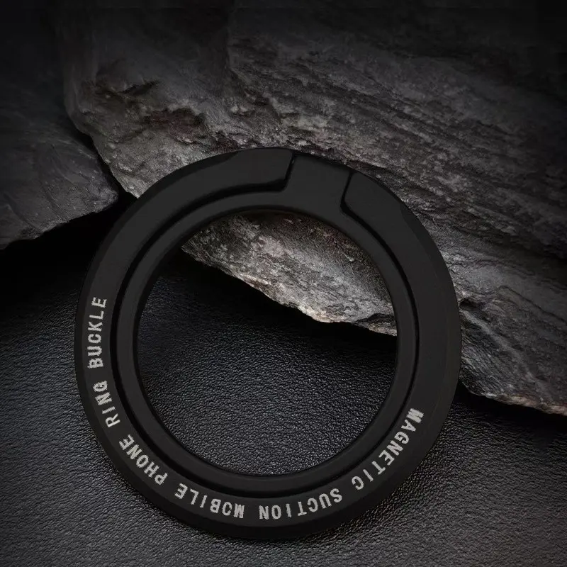 Universal Desktop Strong Magnetic Phone Ring Holder, Cell Phone Holder, Portable Foldable Durable Compact Magnet Phone Stand, Magnetic Phone Mount, Compatible with iPhone Samsung Xiaomi