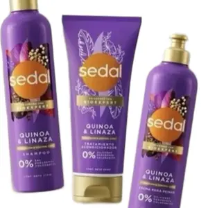 Sedal Quinoa & Linaza Shampoo & Conditioner for Hydration & Control 0% Silicones No Colorants 300ml Bioexpert Line