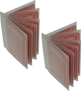 SET of 2-6 Page Plastic Wallet Insert for Bifold Billfold or Trifolds MARSHAL WALLET