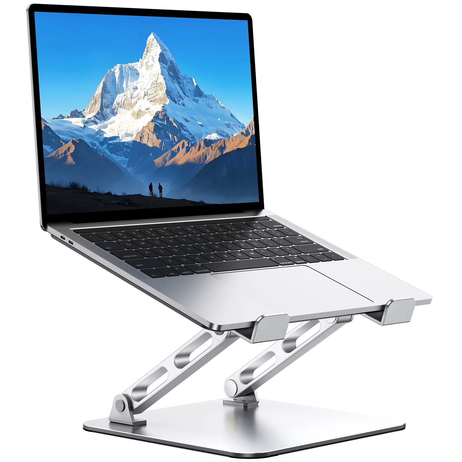 Laptop Stand for Desk Adjustable Height, Ergonomic Laptop Riser Holder with Dual-bar Support, Portable Computer Notebook Stand for MacBook Air Pro, Dell XPS, HP (10-16")