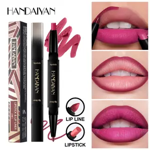 Handaiyan Lip Liner Pencil Makeup Lipliner Matte Finish Waterproof Easy to Apply Cross-Border Lip Pen, Long-Lasting Precision Makeup Tool