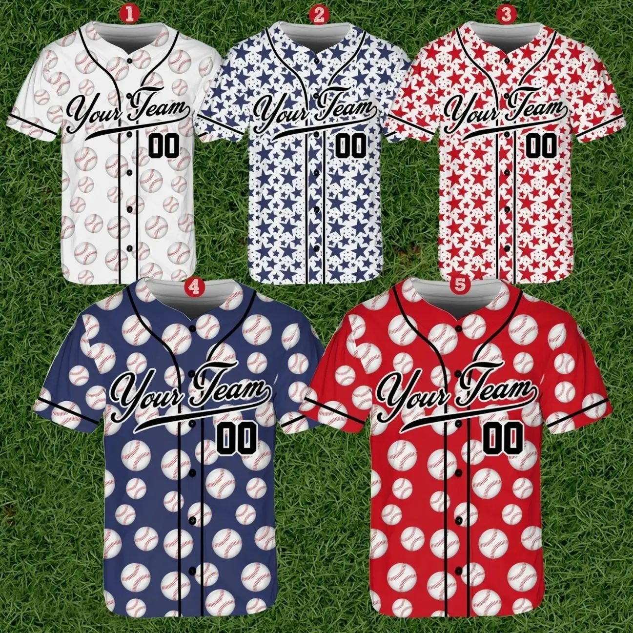 Custom Baseball Jersey, Personalized Team Name And Number Baseball Jersey, Matching Team Jersey