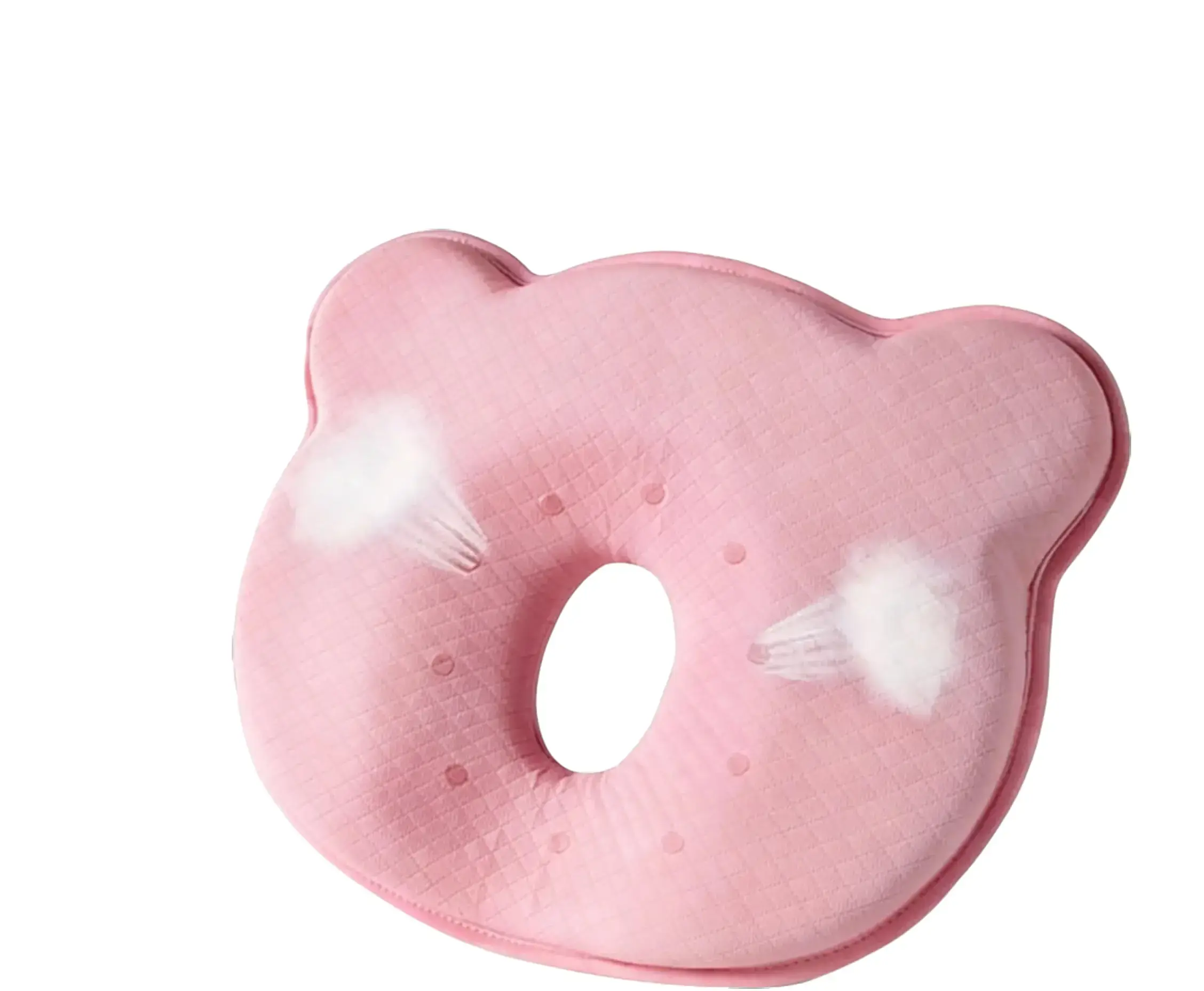 Ergonomic Baby Head Shaping Pillow - Anti Flat Head Syndrome Support Cushion, Ultra-Soft Lightweight Portable Pillows for 0-3 Months Infants, Home Use & Crib, Newborn