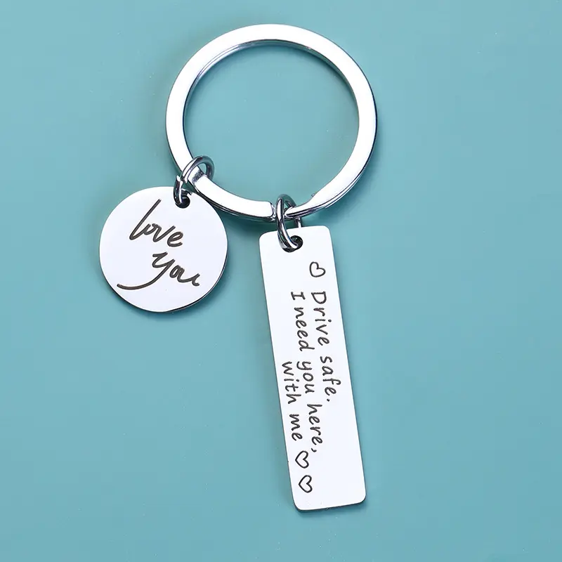 Drive Safe Keychain for Boyfriend,26-Letter Personalized Keychain - Perfect Gift for Birthday,Various Patterns,Christmas gifts,stocking stuffers,men's accessories Outdoorfu