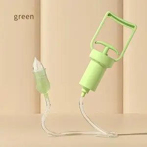 Nasal Aspirator Booger Sucker with Hand Pump and Non-Invasive Tip to Clear Clogged Passages and Boogers (Translucent White, Standard) No-Suction Anti-Reflux Design, Easy to Clean for Cold, Sinus & Allergy Relief