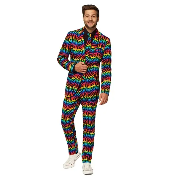 OppoSuits Wild Rainbow Costume Suit for Men