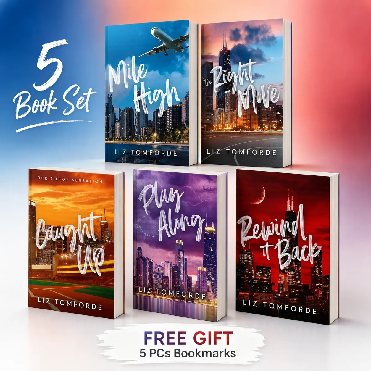 Windy City Series Books by Liz Tomforde, 5-Book Paperback Collection, Contemporary Sports Romance