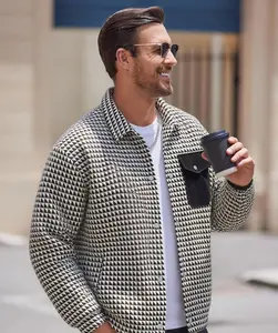2026 New Spring/Autumn Men’s Plaid Casual Jacket — Stylish Trendy Brand, High-End Feel, Lapel Design, Unisex Comfortable Casual Jacket B666