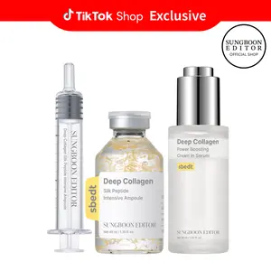 [Sungboon] Silk Collagen & Peptide Face-Lift Duo Tiktok Exclusive – Ampoule + Rejuvenate Serum with 8 types Hyaluronic Acid for wrinkles & fine lines | Gift set Firming, Moisturizing, Collagen Boosting, Anti aging Korean Home Aesthetic for all skin types