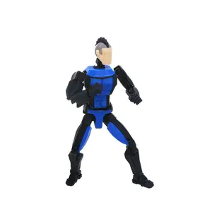 3D Printed Invincible Boy Invincible Mark Multi-Jointed Movable Model Light Blue Stripe Style Dummy13 T13 Collection