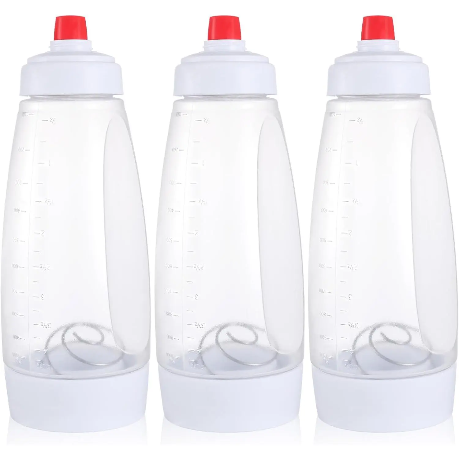 3 Pack Pancake Batter Dispenser Bottle with Blender Squeezes Pancake Batters Mixer Kitchen Shaker Batter Bottle Pancakes Pourer Baking Tool for Waffle Cake Cupcake Sauces Syrup Muffins Stock Up Value Pack Valentine's Day gift Christmas Thanksgiving