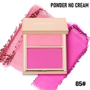 Double-Take Cream & Powder Blush Duo - Makeup & Cosmetic glow blush on Matte Silky cushion