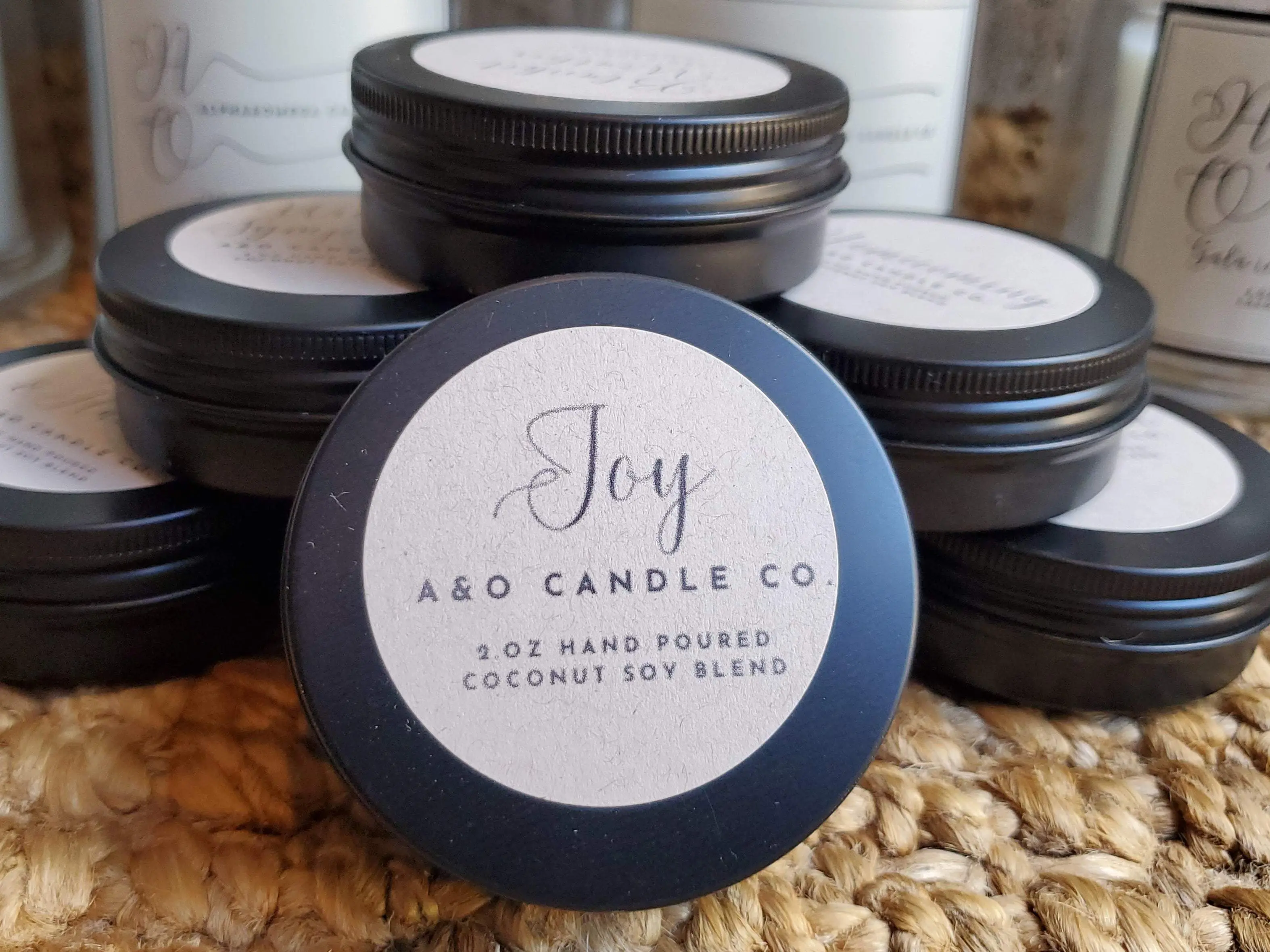 Joy 2 oz Coconut Soy Blend Hand-Crafted Wood Wick Candle