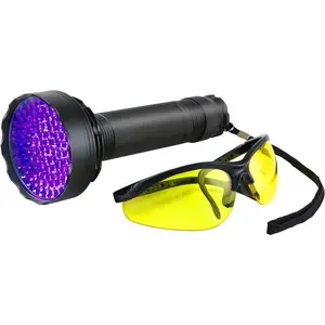 AC Leak Detector Kit Automotive, UV Oil Dye Leak Detection Kit Includes AC UV Light and Protective Glasses, LA01