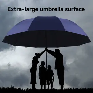 48-Inch Double-Person Windproof & Rain-Proof Portable Folding Umbrella, Sturdy 12-Rib Waterproof Wind-Resistant for Stormy Weather, Graduation 2026 gifts, perfect for mother and father's day