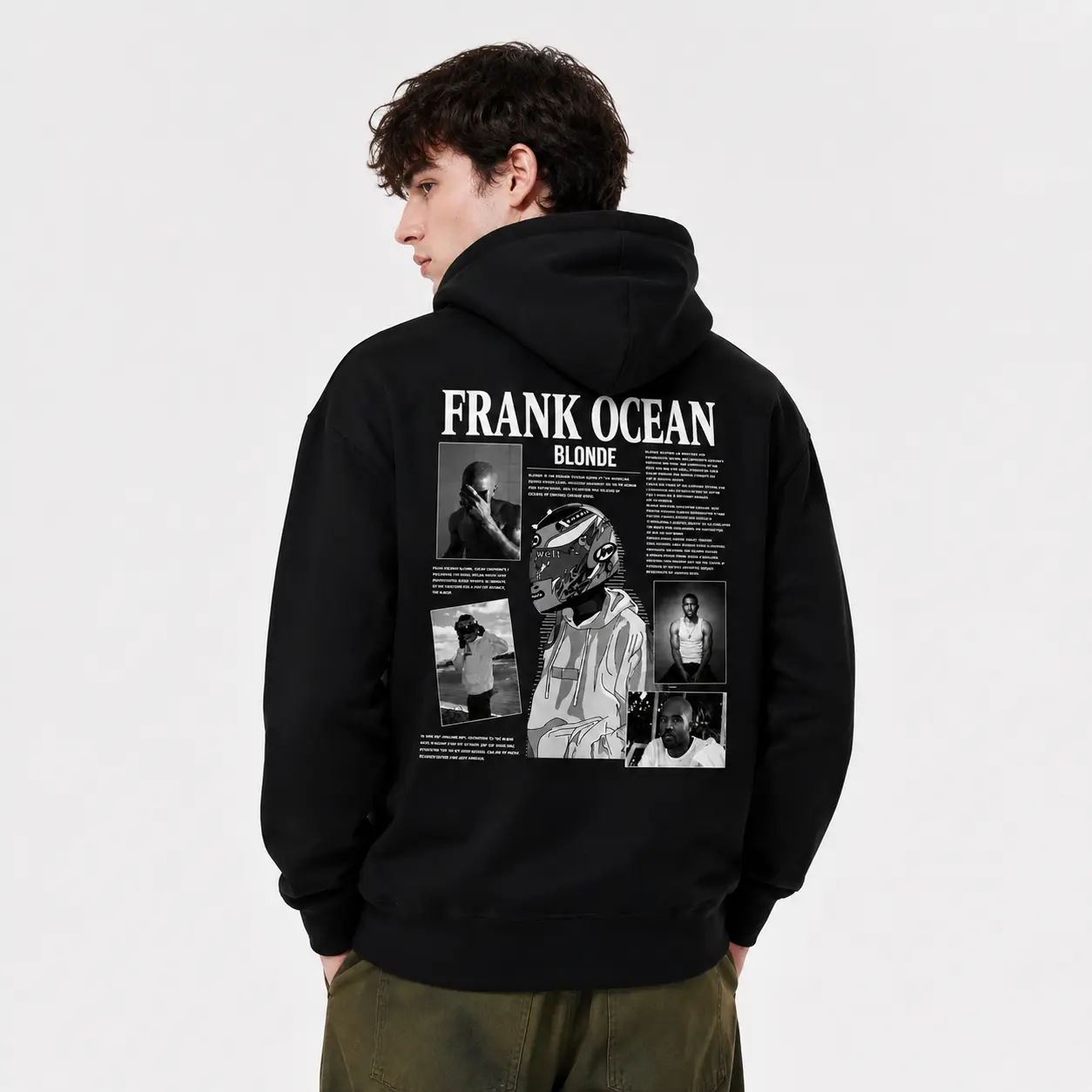 Men's Letter & Figure Print Hoodie, American Casual Drawstring Pullover, Regular Fit Long Sleeve Pocket Hooded Sweatshirt, Graphic Print Design, Streetwear Style, Men's Clothes for Daily Wear, Fall & Winter, Stylish Gift, Everyday