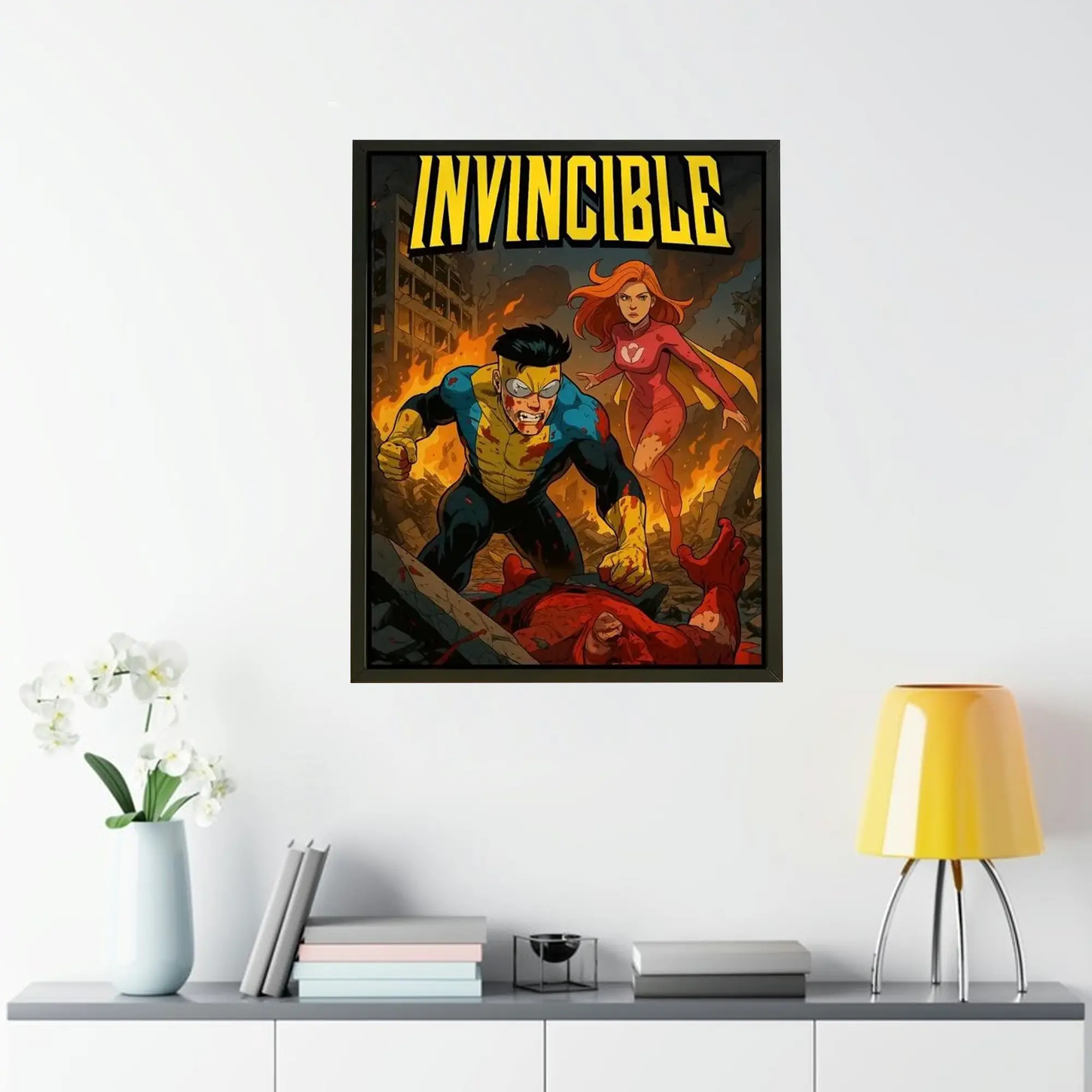 Invincible Poster, Mark and Atom Eve Comic Art Print, Home Decor, Gift For Fans