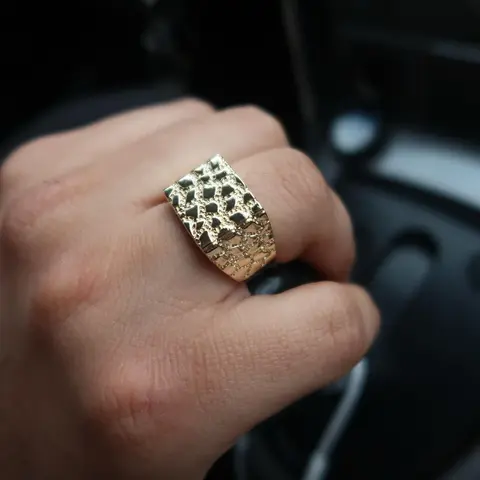 Gold Nugget Ring