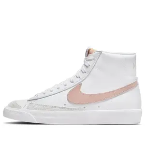 NIKE Women's Athletic Footwear, Blazer Mid '77 Vintage Shoe - White Pink Oxford Women's Sports Shoes (CZ1055-118)