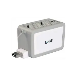 IonPacific ionMi, 2-1 Stationary & Wearable Negative Ionizer Travel Purifier with Highest Output - Up to 20 Million Negative Ions/Sec, USB Rechargeable, Eliminates: Pollutants, Allergens, Mold, Germs