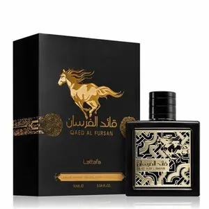 Lattafa Perfumes | Qaed Al Fursan - 3.4 OZ (100ml) - Eau de Parfum Spray - Unisex Fragrance | Fruity - Sweet- Woody Fragrance