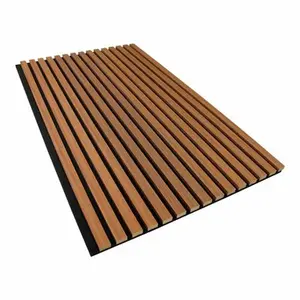Woodgrain Teak Composite Siding Slat Panels Waterproof Exterior Outdoor Wall Cladding for Modern House Facade & Decorative Wall Design