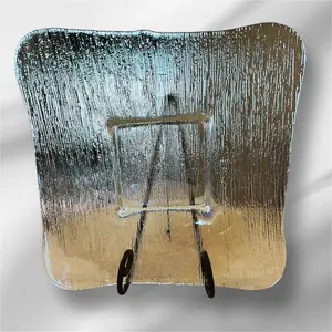 Waterfall Glass Flat Vase