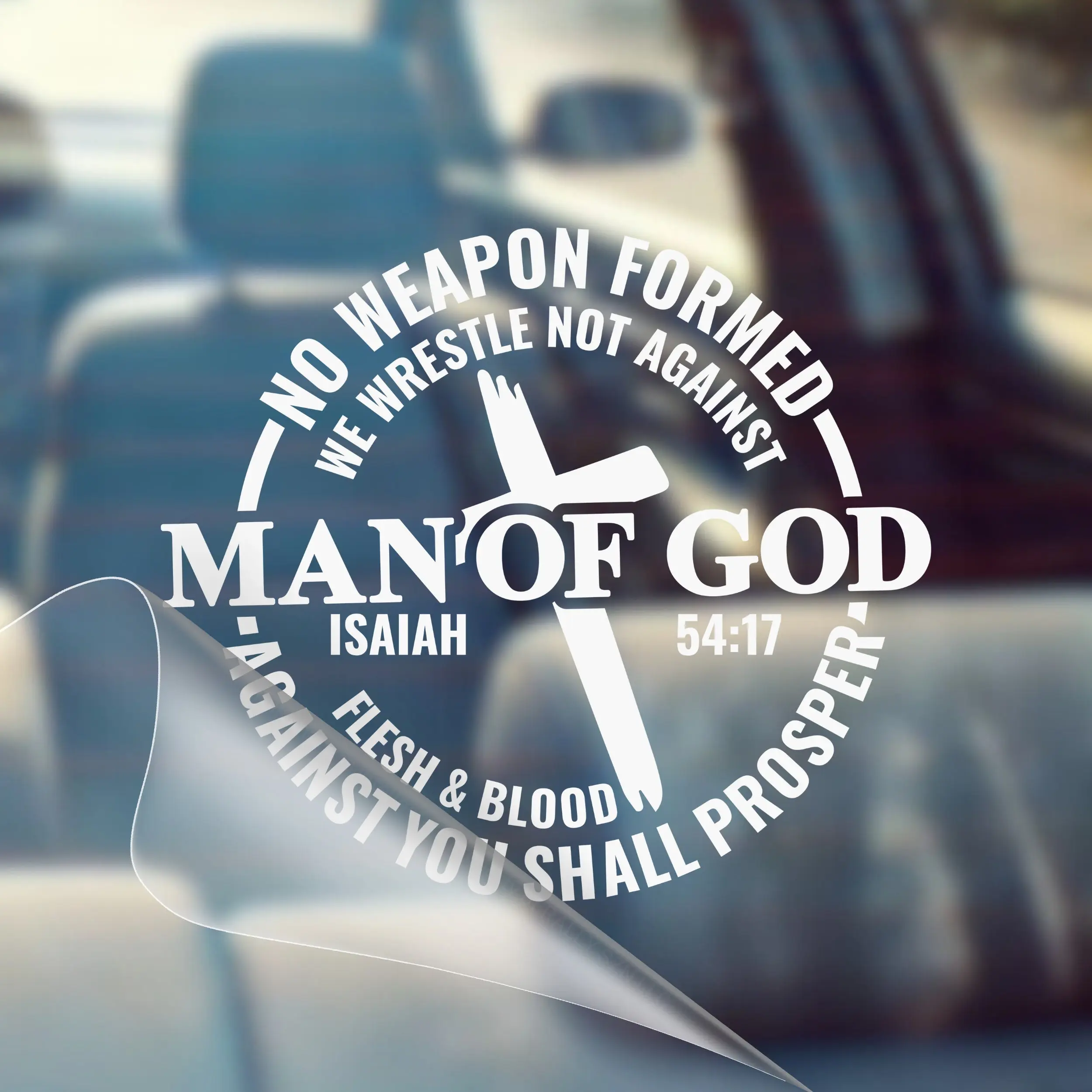 Man of God – Christian Car Decal Sticker