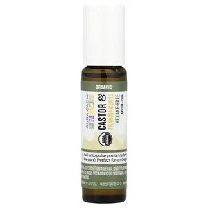 Aura Cacia Roll-On, Castor & Frankincense, 0.31 fl oz (9.2 ml)