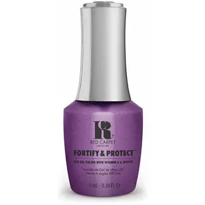 Red Carpet Manicure Fortify & Protect The Magic Hour - Purple Pearl Gel Polish for Strong, Healthy Nails - Infused with Vitamin A & Biotin, 9ml.