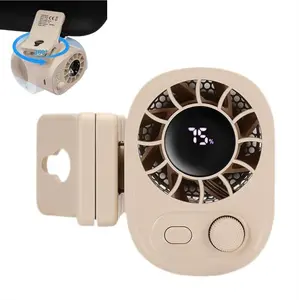 360° Rotatable Waist Clip Fan, Mini Rechargeable Personal Fan for Summer Camping, Hiking, Outdoor Work