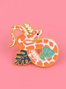 Snake Enamel Brooch Pin, Fashion Decorative Lapel Badge, Jewelry Gift, New Style Button, Casual Clothing Accessory