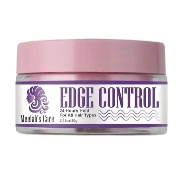 Meelah’s Edge Control Peach Scent 2.82 oz - 24 Hour Hold for All Hair Types - Haircare - Gel