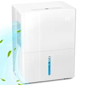 3,000 Sq.Ft. Dehumidifier for Home Bedrooms,1.2Gal Water Tank With Smart Control,Timing Device For Medium Size Rooms,35 Pints (White)