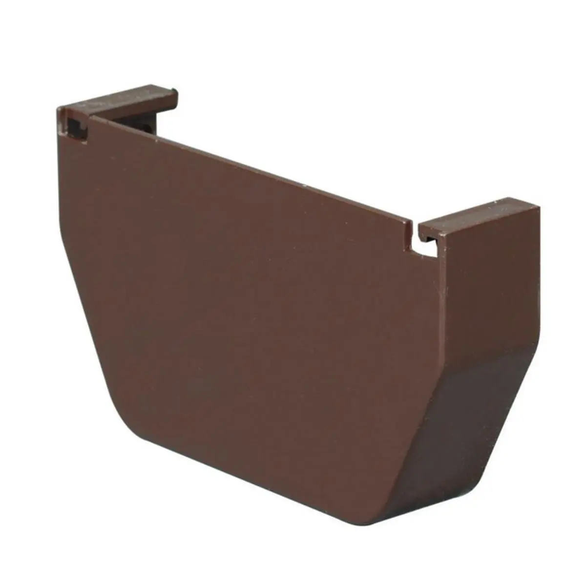 Amerimax Home Products 212 MAIN 5 in. Brown Vinyl Gutter End Cap - Crush and Dent Proof, Leakproof Closure, Extreme Temperature-Resistant for Sailing Water Sports, Prevent Leaks, Withstand Extreme Temperatures, Contemporary, Gutter Ends