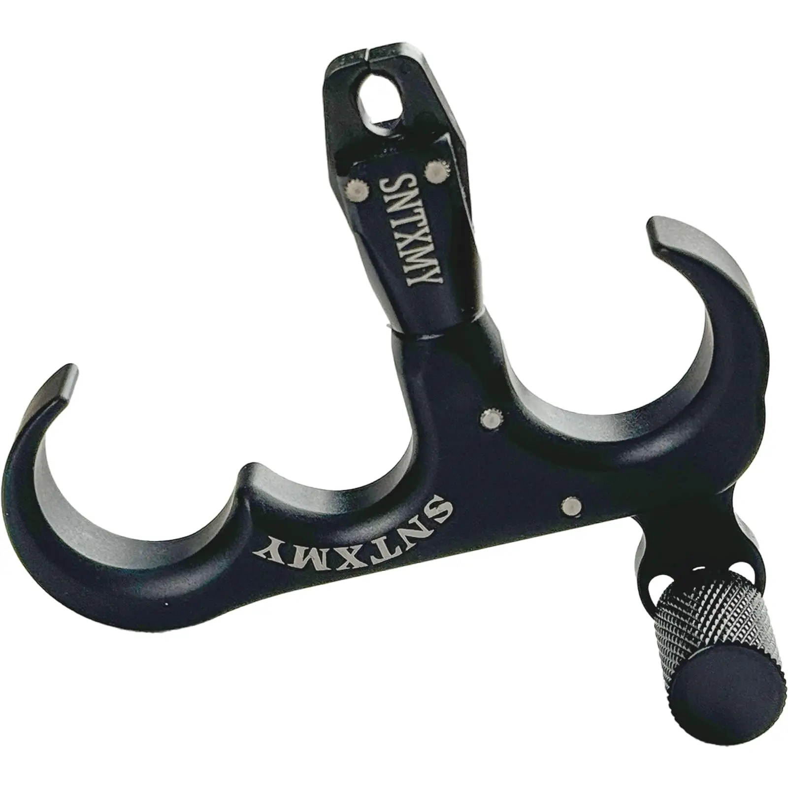3-Finger Thumb Grip Bow Release, 1-Piece Cast Aluminum Alloy Aid for Compound & Recurve Bows, Supports 80-100lb Tension, Great Gift for Archery Lovers, Compound Bows