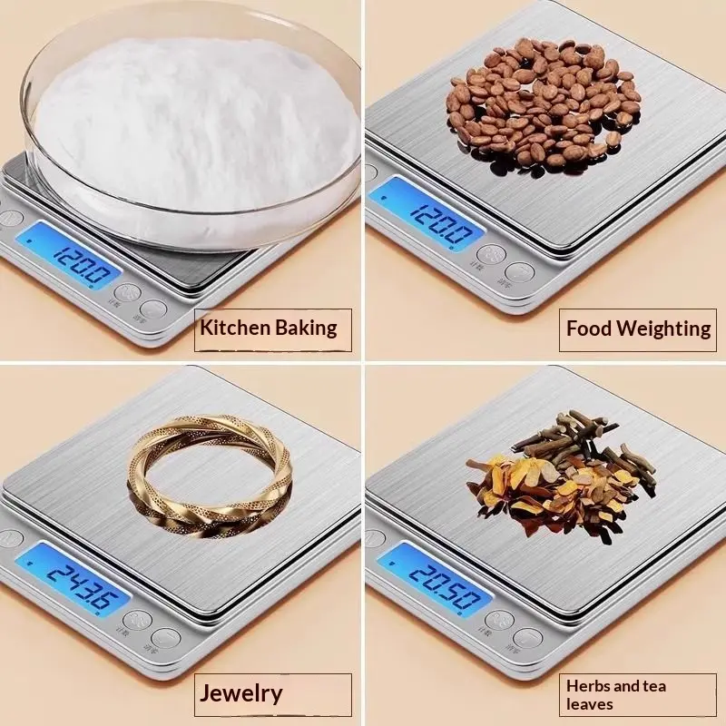 Stainless Steel Compact Digital Industrial Hand Scale - High-Precision, g Accuracy, Precise Weighing for Tools & Hardware Applications