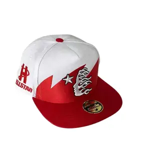 Hell-star Inspired Unisex Cap Trendy Embroidered Logo Streetwear Hat Vibe Baseball Hat 100% Polyester Front Mesh Back Adjustable One Size Fits Most