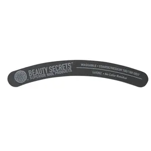 Beauty Secrets 100/180 Black Banana Nail File