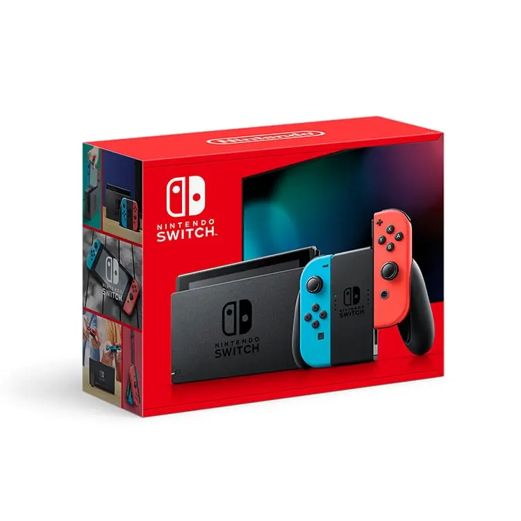 Nintendo Switch Console with Joy-Con Controllers - Red and Blue - Gaming System for Home and On-the-Go Play