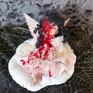 Haunted Bloody Creepy Doll Horror Decor, Halloween, Vintage