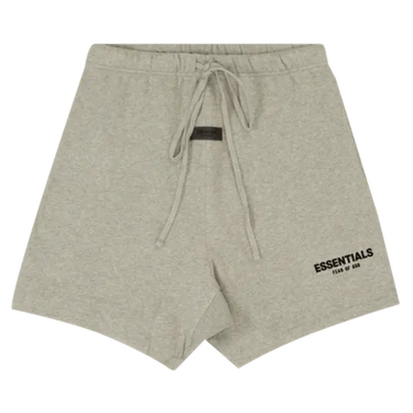 Essential Casual Sweatshorts in Dark Oatmeal, Solid Color Street Style Lounge Wear Bottoms - Model 160BT212013F, Essential Shorts