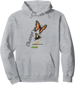 Men Women Caterpillar Transform Inspirational Apparel Pullover Hoodie - Alexandriaro Shop 97B0BHPFS15K