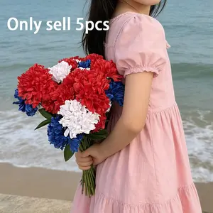 Blue Hydrangea Faux Flower Hanging Decoration, Garden Wall Fence Decor, Home Wedding Christmas Office Living Room Kitchen, Artificial Hanging Flower