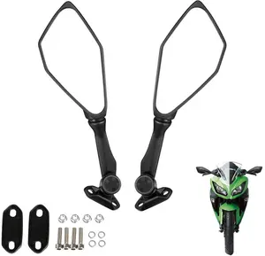 YG Ninja 300 Mirrors Compatible with Ninja 400 250 500 ZX6R EX300 ZX-6R Motorcycle Rear View Mirror