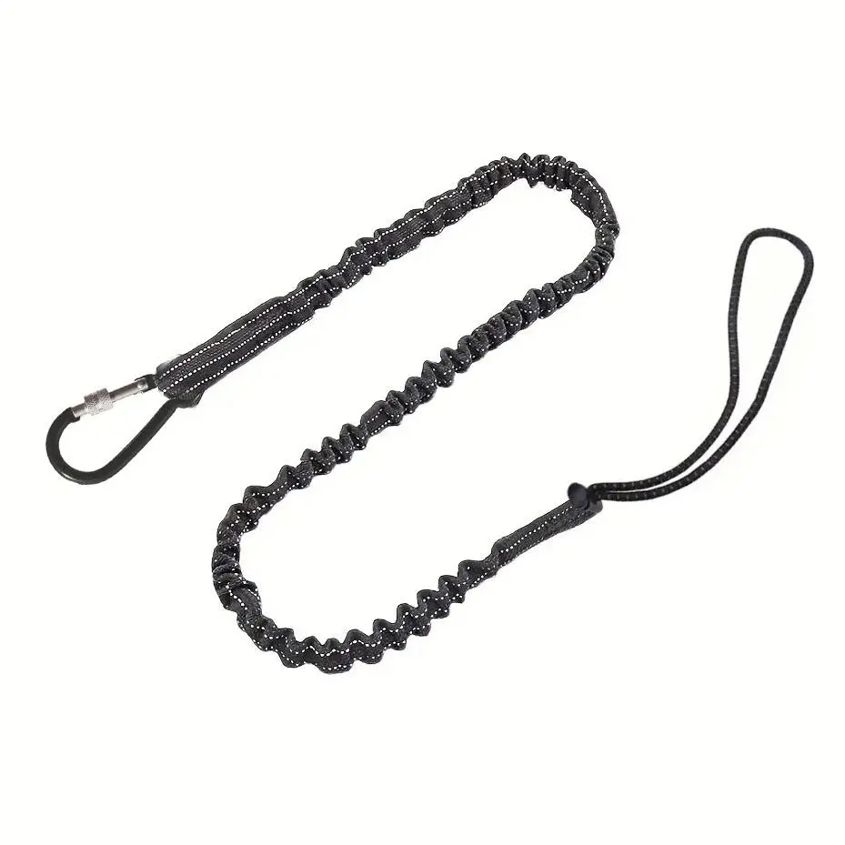 Tool Anti-fall Elastic Slip Rope, Tool Safety Rope, Tool Anti-fall Rope, High-altitude Safety Tool, Fall Prevention Tool Rope, Portable Tool Hanging Rope, Climbing Rope, Cord, Outdoor, Protective Gear, Carabiners