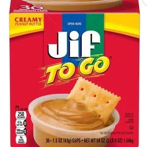 Jif-To-Go Creamy Peanut Butter, 36 ct